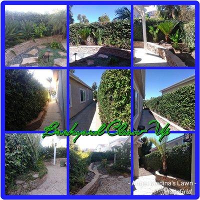 Here is a look at a before and after collage of a Clean-up done by my professional crew and I.