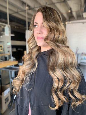 Warm balayage