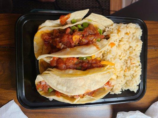 Carnitas plate - beef, chicken, and pork