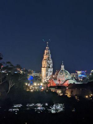 Picture of the Balboa tower from the skyfari ride.