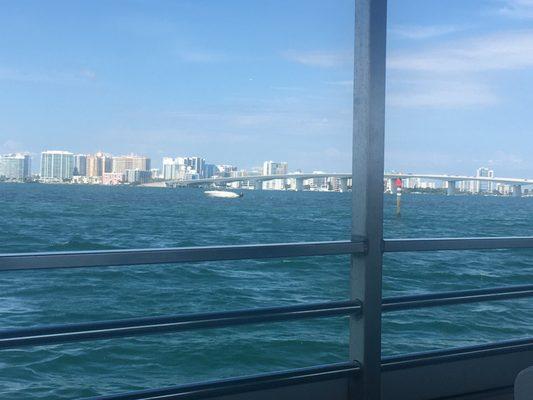 View of Sarasota on our way out