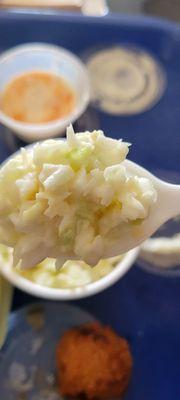 Coleslaw close up