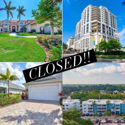 4 Closings in the last 10 days!! August in Florida is hot and so is real estate!!