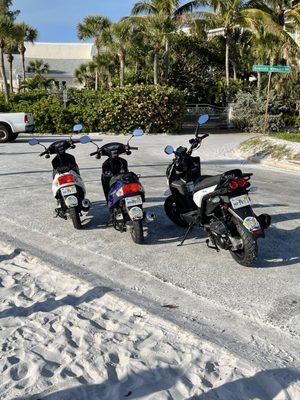 Almost sunset with these awesome scooters