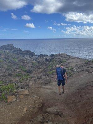 Hiking backpack was perfect to let us explore the island!