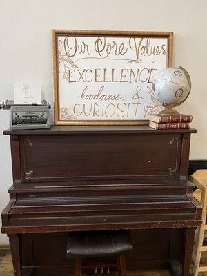 This old piano is everything.