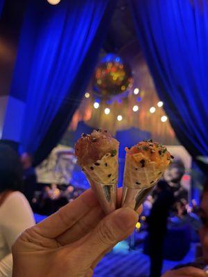 Tuna poke cones