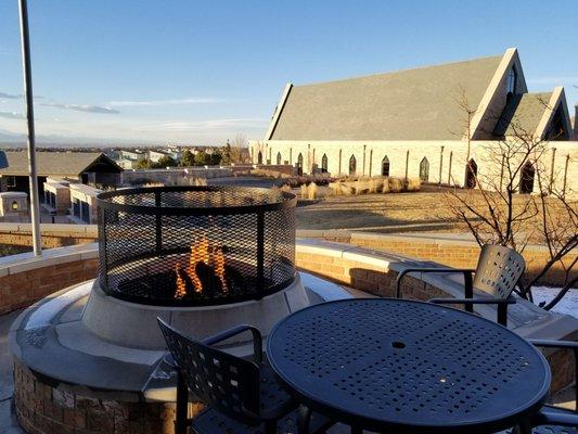 Coffee by outside deck