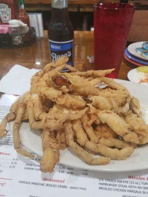 Fried Soft Shell Crab platter, beyond delicious