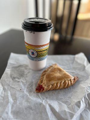 Drip Coffee & Strawberry Spanish Strudel