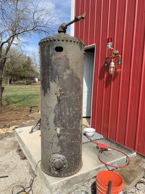 Tank at my ranch awaiting restoration