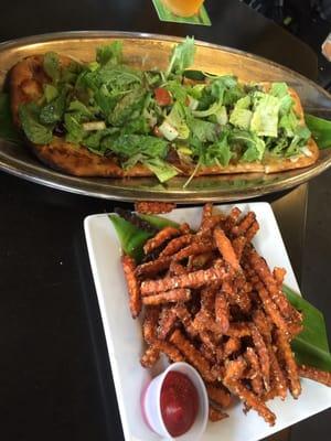 BLT flat bread special  Sweet potato fries