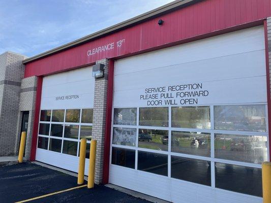 Northside Garage doors of Service department