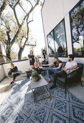 Enjoy our outdoor patio: A serene space for patients to relax and take in the views in Denver.