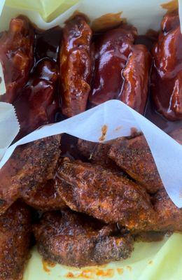 10pc Spicy BBQ wings & Spicy Lemon Pepper Wings