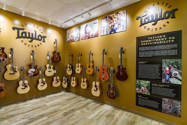 We have the largest acoustic showroom in the DFW area!