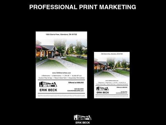 Having the strongest promotional materials available in your area will make your property stand out in a competitive marketplace.