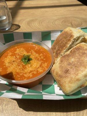 Tomato Soup and Grown Up Grilled Cheese