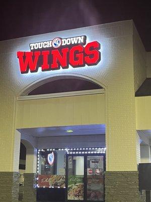 Outside of Touchdown wings