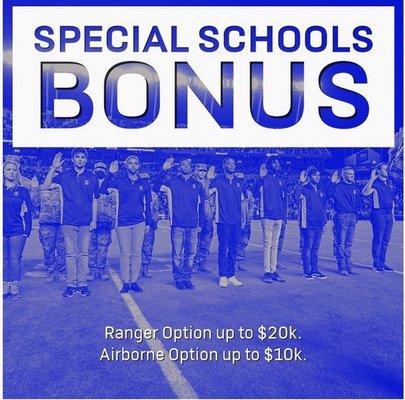 Special bonuses available