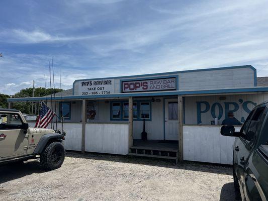 Total beach dive bar on the inside and out! We love it!