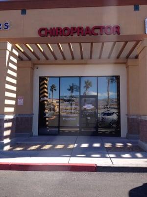 Front of office with Vegas Family Chiropractic