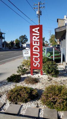 Scuderia Sign on Placentia Ave