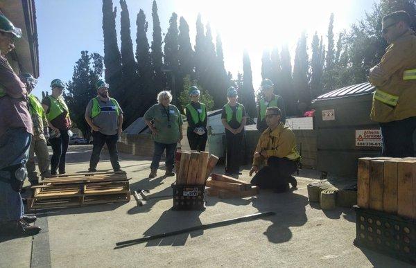 Cribbing exercise taught to Community Emergency Response Team by SMFD