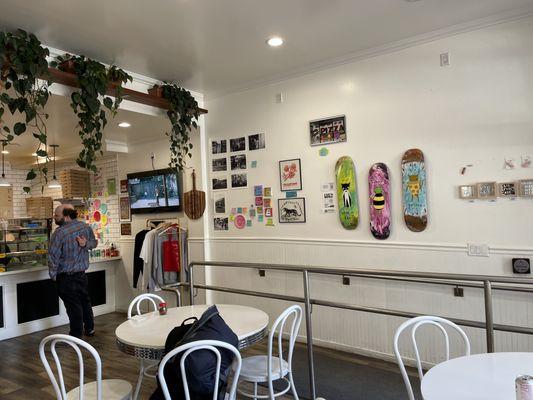 Interior of Outta Sight Pizza in San Francisco.