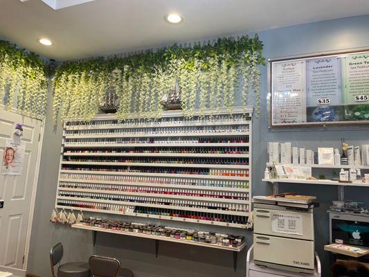 Inside Nail Polish Wall