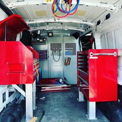 Custom Aluminium Brackets & Tool Box Installation In A Service Van.