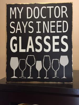 Cool sign for the eye doctor!