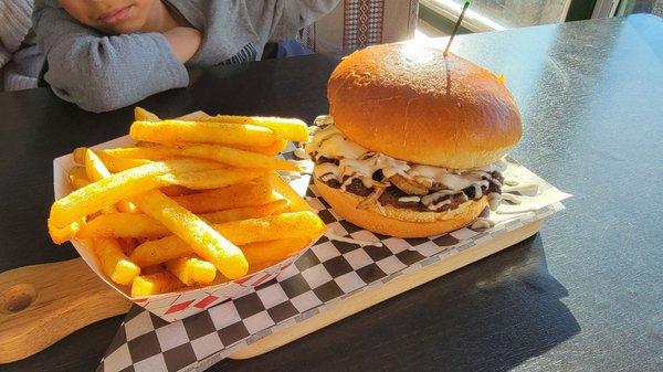 Swiss Mushroom Burger