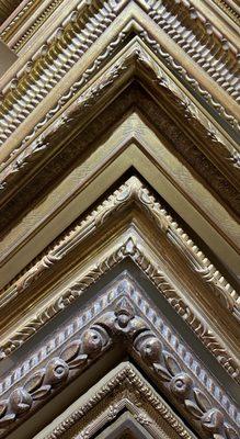 Super-premium hand carved museum quality frames available through exclusive arrangement with APF Munn.