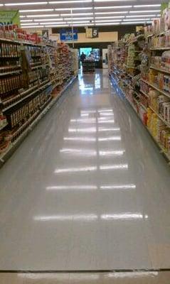 The floors are so shiny and clean, I can see myself.