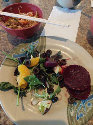 Some salad to start (w/beets!) 5-31-24