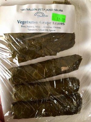 Vegetarian Grape Leaves are very good - I like better than meat