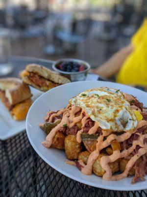 Hash and tots bowl