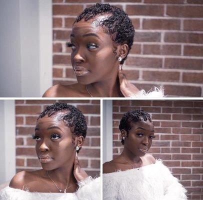 Short hair finger wave