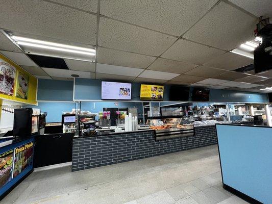 Taqueria order counter.