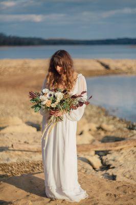 Bride in wedding dress