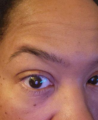 The day after, my brows are irritated and have visible cuts! Unacceptable!