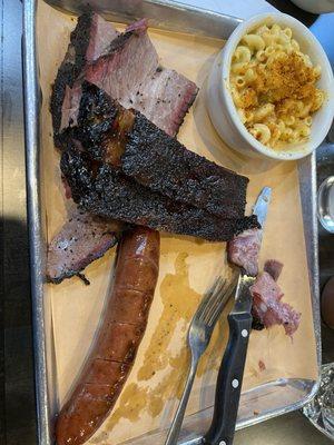 Brisket, ribs, sausage