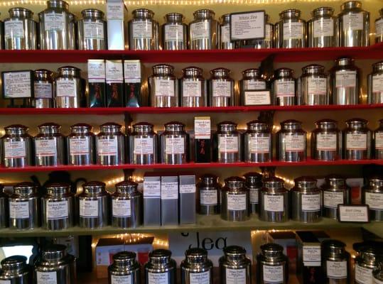 All sorts of teas at the Tea Madame Tea Shop