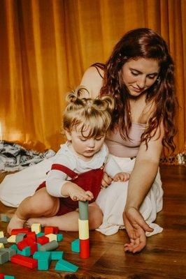 Mommy and daughter lifestyle session