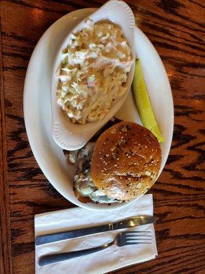 Roast Beef Sandwich, with Cole Slaw & Pickle