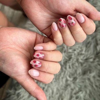 Strawberry nails