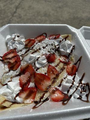 Strawberry/Nutella Crepe