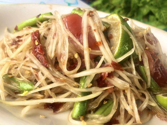 Country style papaya salad