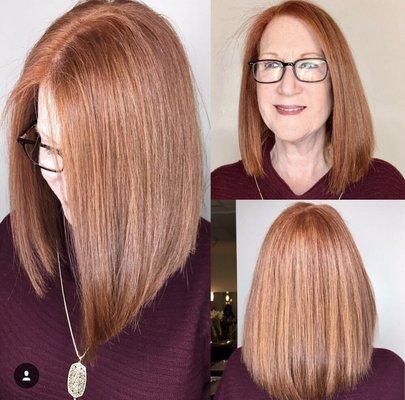 Haircolor and cut by Michael